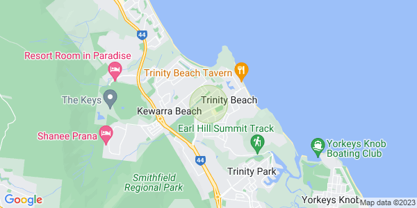 Map of Trinity Beach, Cairns & District, 4879, QLD