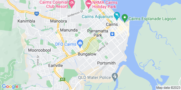 Map of Bungalow, Cairns & District, 4870, QLD