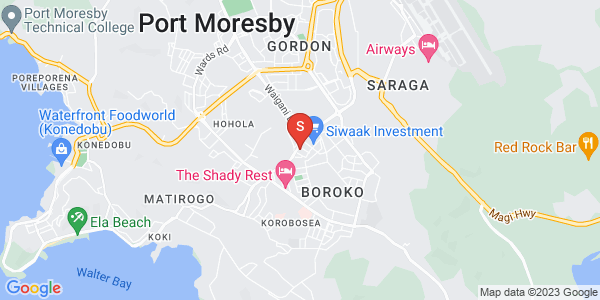 Map of Turumu Street, Boroko, Port Moresby, NCD