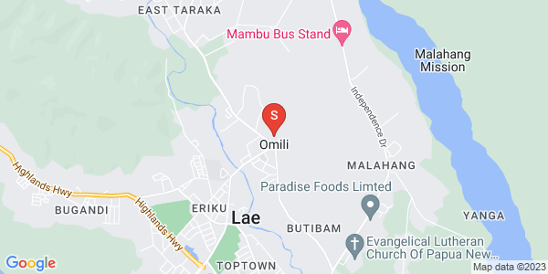 Map of Lae, Morobe