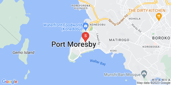 Map of Street Airvos, Town, Port Moresby, NCD