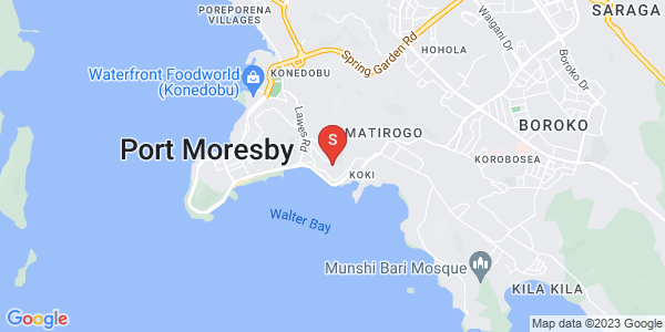 Map of Street Webb, Town, Port Moresby, NCD