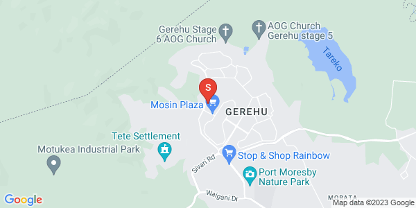 Map of Road Nigibata, Gerehu, Port Moresby, NCD