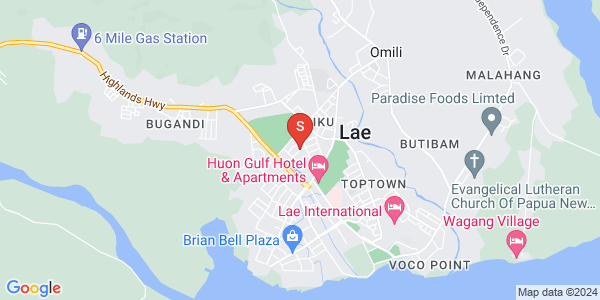 Map of Oleander, Lae, Morobe
