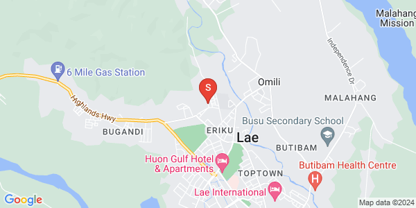 Map of Erima, Lae, Morobe