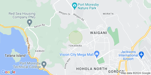 Map of Waigani, Port Moresby, NCD