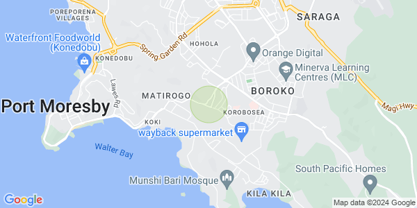 Map of Korobosea, Port Moresby, NCD