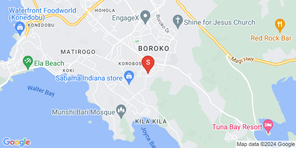 Map of Merrie-England Street, Korobosea, Port Moresby, NCD