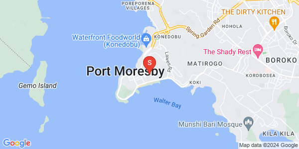 Map of Touaguba Hill, Port Moresby, NCD