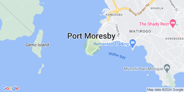 Map of Paga Hill, Port Moresby, NCD