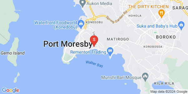 Map of Road Lawes, Town, Port Moresby, NCD