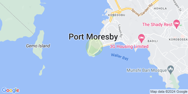 Map of Paga Hill, Port Moresby, NCD