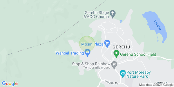 Map of Gerehu, Port Moresby, NCD