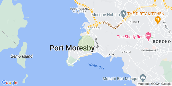 Map of Touaguba Hill, Port Moresby, NCD