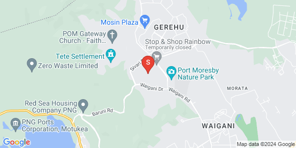 Map of Rainbow Estate, Port Moresby, NCD
