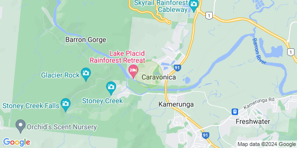 Map of CARAVONICA, Cairns & District, 4878, QLD
