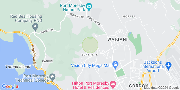 Map of Waigani, Port Moresby, NCD