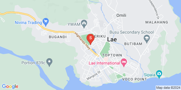 Map of Road 1 Bumbu, Lae, Morobe