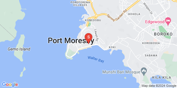 Map of Brampton, Ela Beach, Port Moresby, NCD
