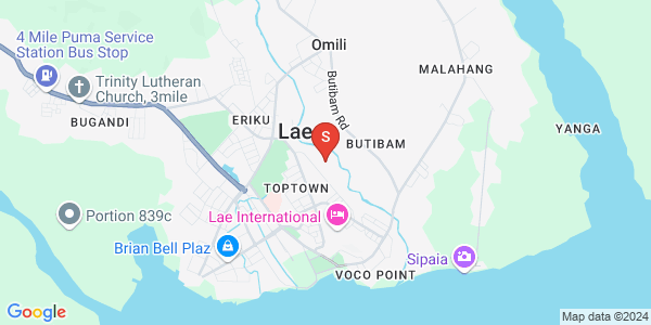 Map of Lae, Morobe