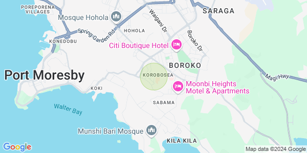 Map of Korobosea, Port Moresby, NCD