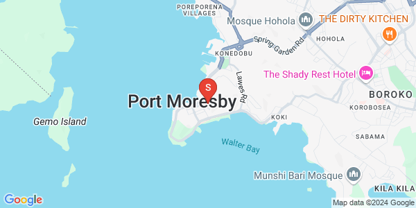 Map of Street Granville MacGregor, Town, Port Moresby, NCD
