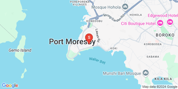 Map of Chesterfield, Ela Beach, Port Moresby, NCD