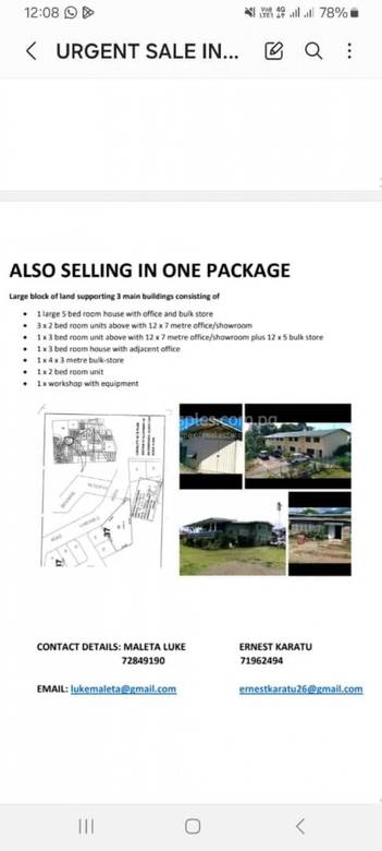 residential House for sale in Alotau ID 31540