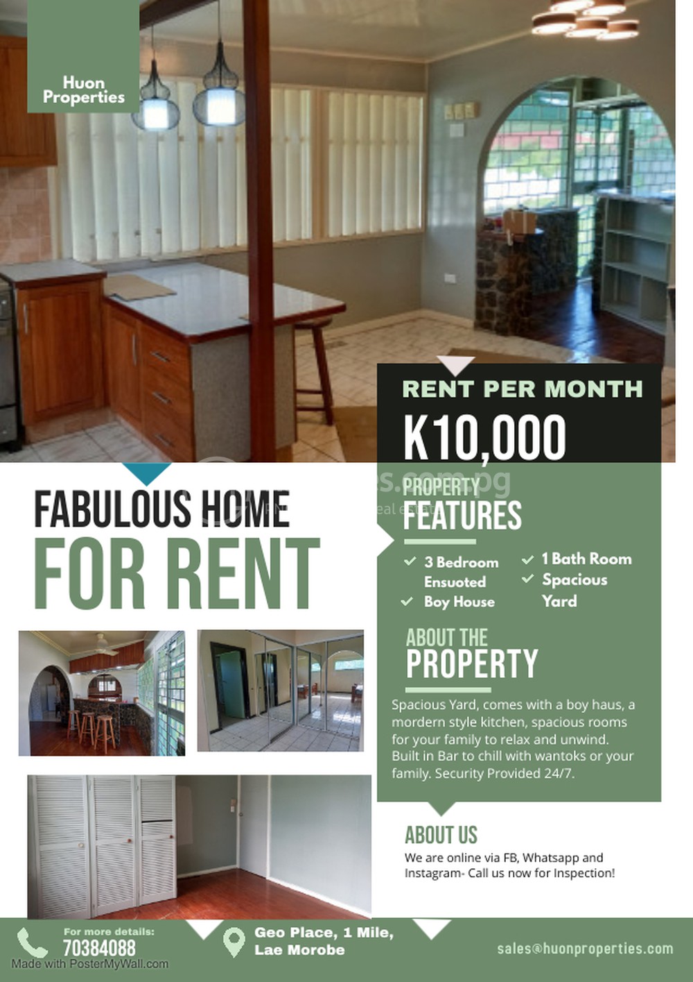 Street Oleander, Lae House for Rent