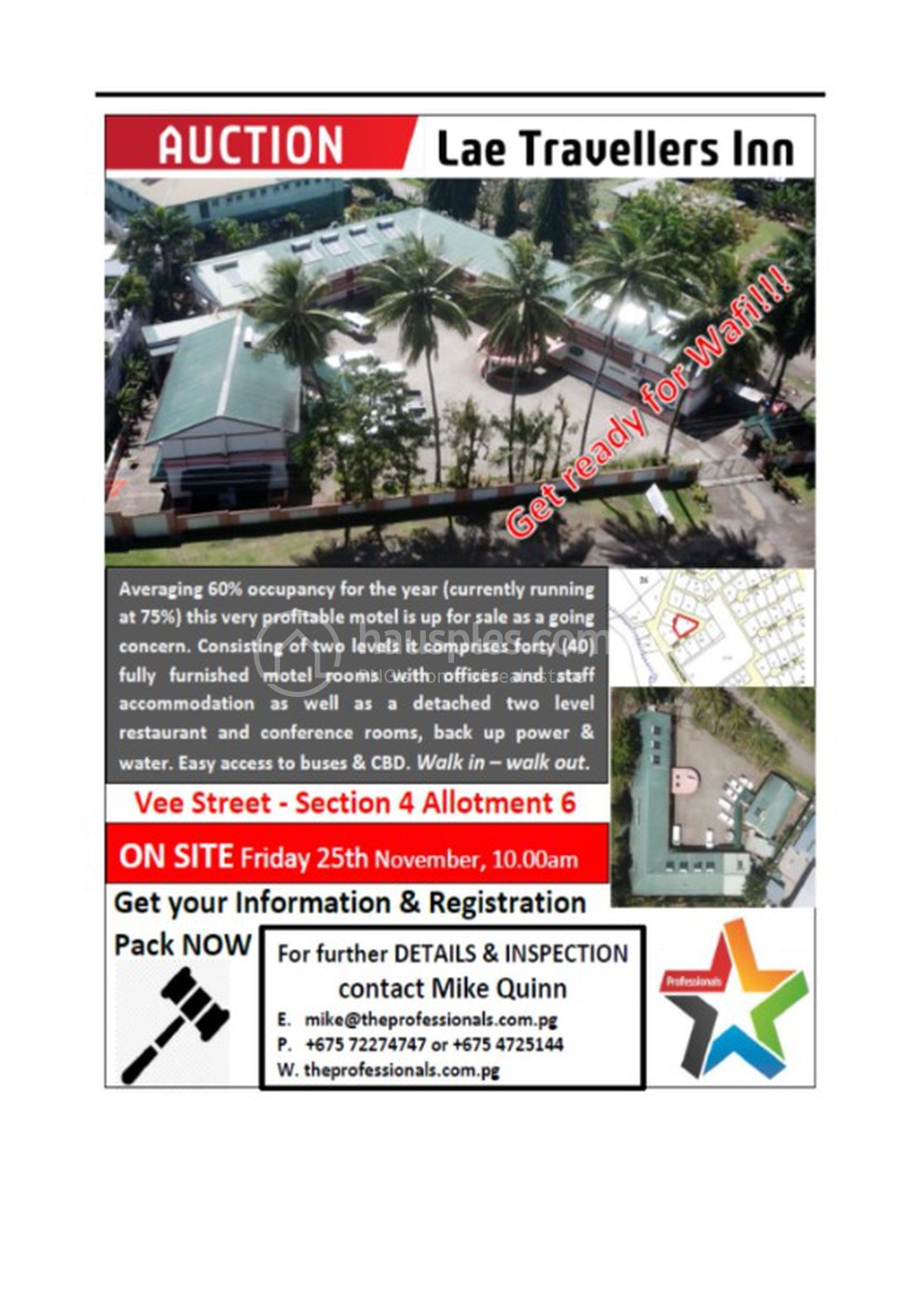 commercial Hotel for sale ใน Lae รหัส 29983 1