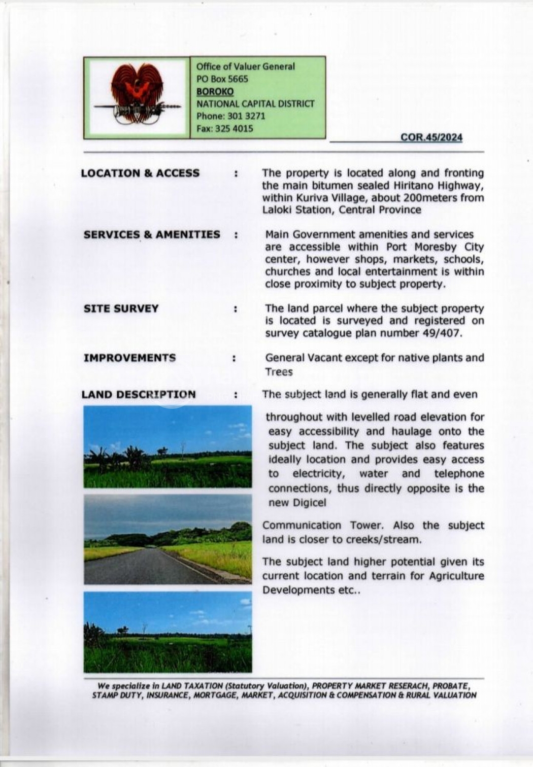 residential Land/Development1 for sale2 ក្នុង Port Moresby3 ID 317864 3